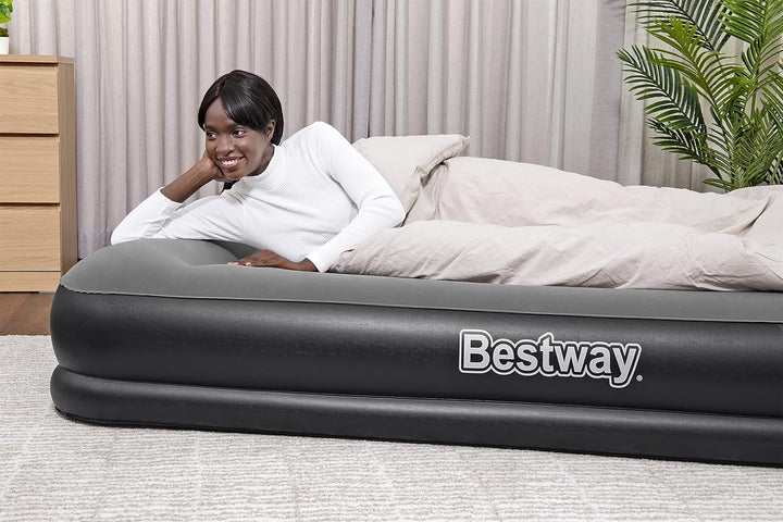 Bestway Tritech™ Luftbett, 203 x 152 x 36 cm, Double, mit integrierter Elektropumpe