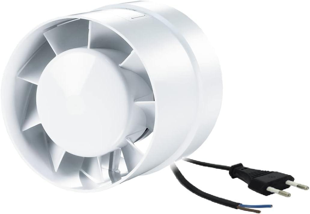 HYDROPLANETE Belüftungsset, 100 mm, für Growbox mit Absaugvorrichtung 190 m³/h und Aktivkohlefilter