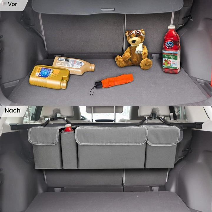 Adunsiaoto Mehrere Fächer Auto Organizer Kofferraum, Kofferraum Organizer, Kofferraum Oxford Stoff W