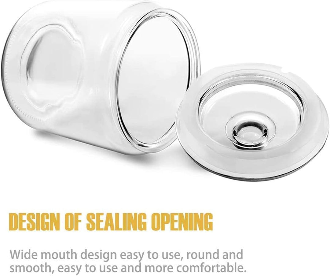 MASTERTOP Vorratsgläser mit Deckel 3,9 Liter, Luftdicht Glasbehälter mit Deckel, Breiter Vorratsdose