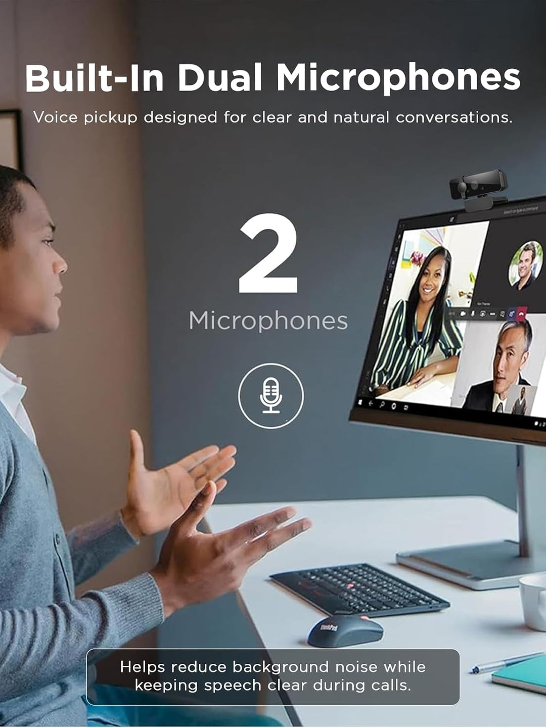 Lenovo Essential Fhd Gen2 Webcam 1920 X 1080 Pixels USB 2.0, 4XC1S15018