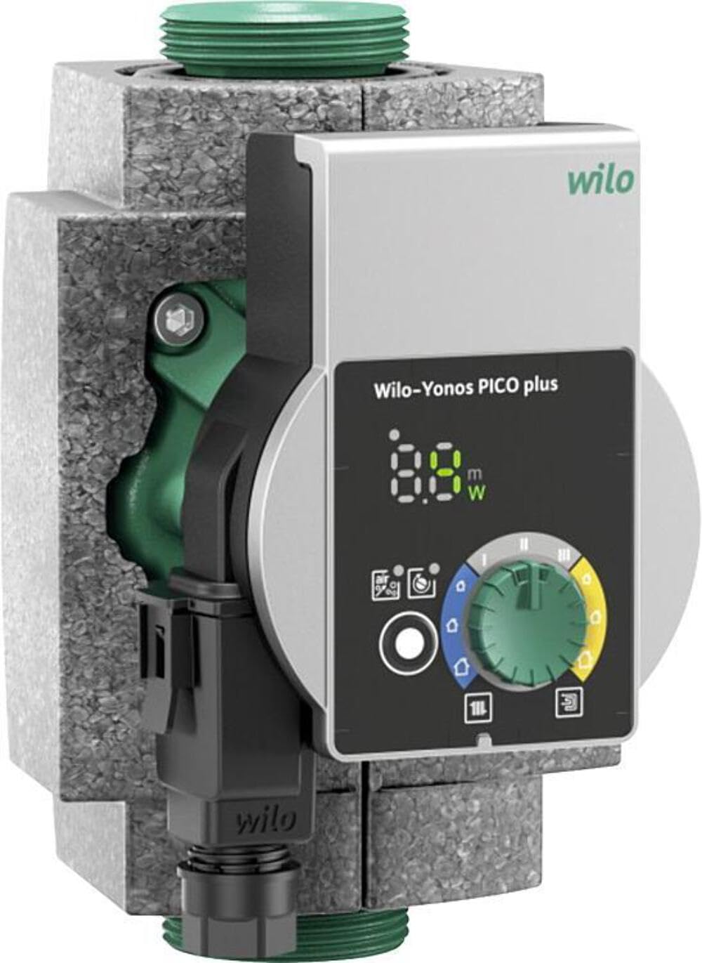 Wilo-Yonos PICO plus 15/1-6, Hocheffiziente Heizungspumpe, Nassläufer-Umwälzpumpe, Baulänge 130mm 13