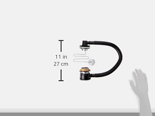 Bristan Luxus Badewannen-Ablaufgarnitur, Messing chrom Luxury Plug and Chain, Luxury Plug and Chain