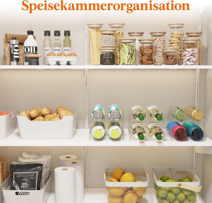 Lifewit Stapelbares Weinregal aus Kunststoff für Kühlschrank, Schrank, Arbeitsplatte, Weinflaschenha