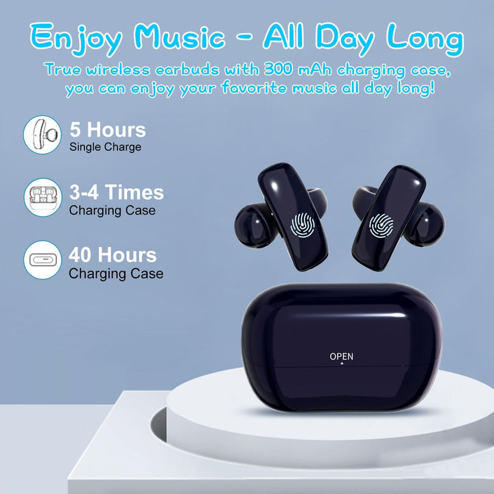 BANIGIPA Kinder True Wireless Earbuds, 5g Ultraleicht komfortable offene Ohrhörer mit Mikrofon zum H