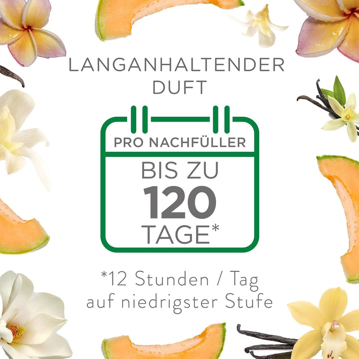 Air Wick Duftstecker – Starter Set mit 3x Nachfüller – Raumduft Sommervergnügen Flieder – 1x Gerät u