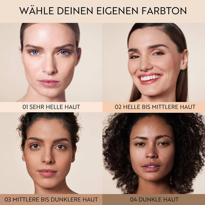 M. Asam MAGIC FINISH Make-up Mousse Deep Teint (30ml) – 4-in-1 : Primer, Puder, Concealer & Makeup,