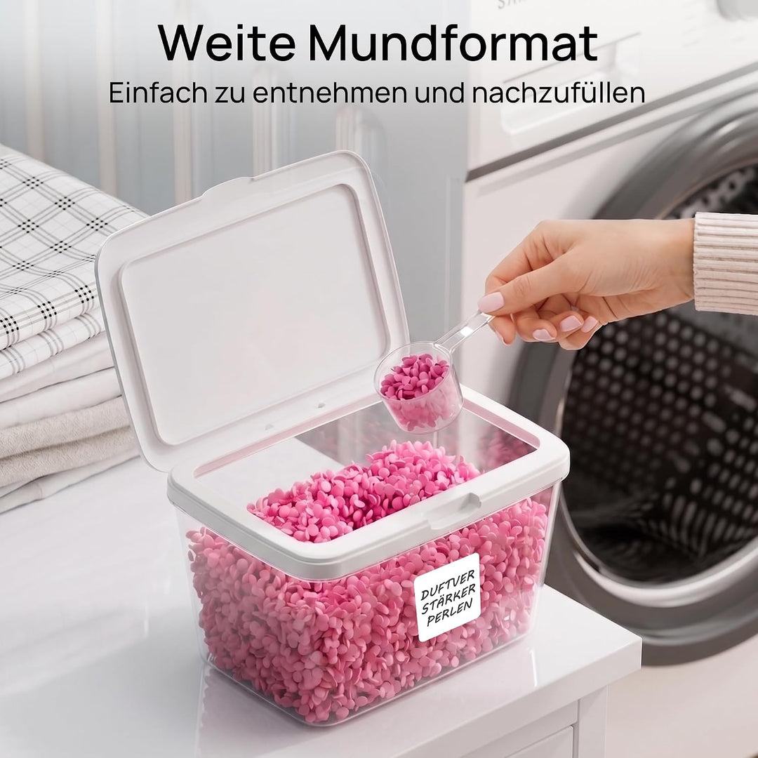 Vtopmart Waschmittel Aufbewahrungsbox mit Deckel für Wäsche Pods, 2 Stück, 2