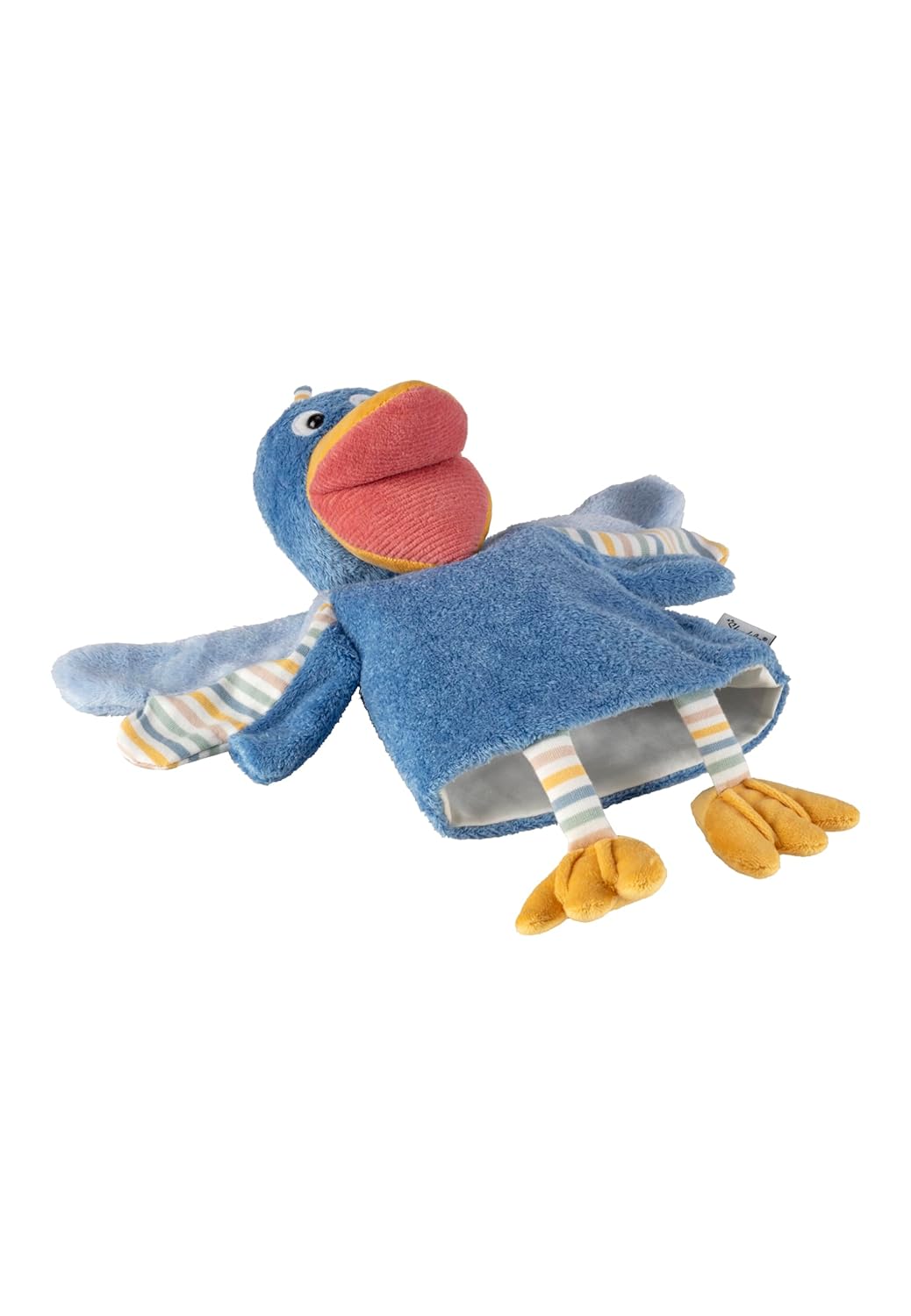 Handpuppe Vogel, weiches Spielzeug für Kasperle Theater, zum Geschichten erzählen und erstes Rollens