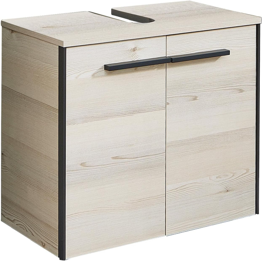 vito Waschbeckenunterschrank - Polar Pinie Dekor - B 60 cm - 2 Türen