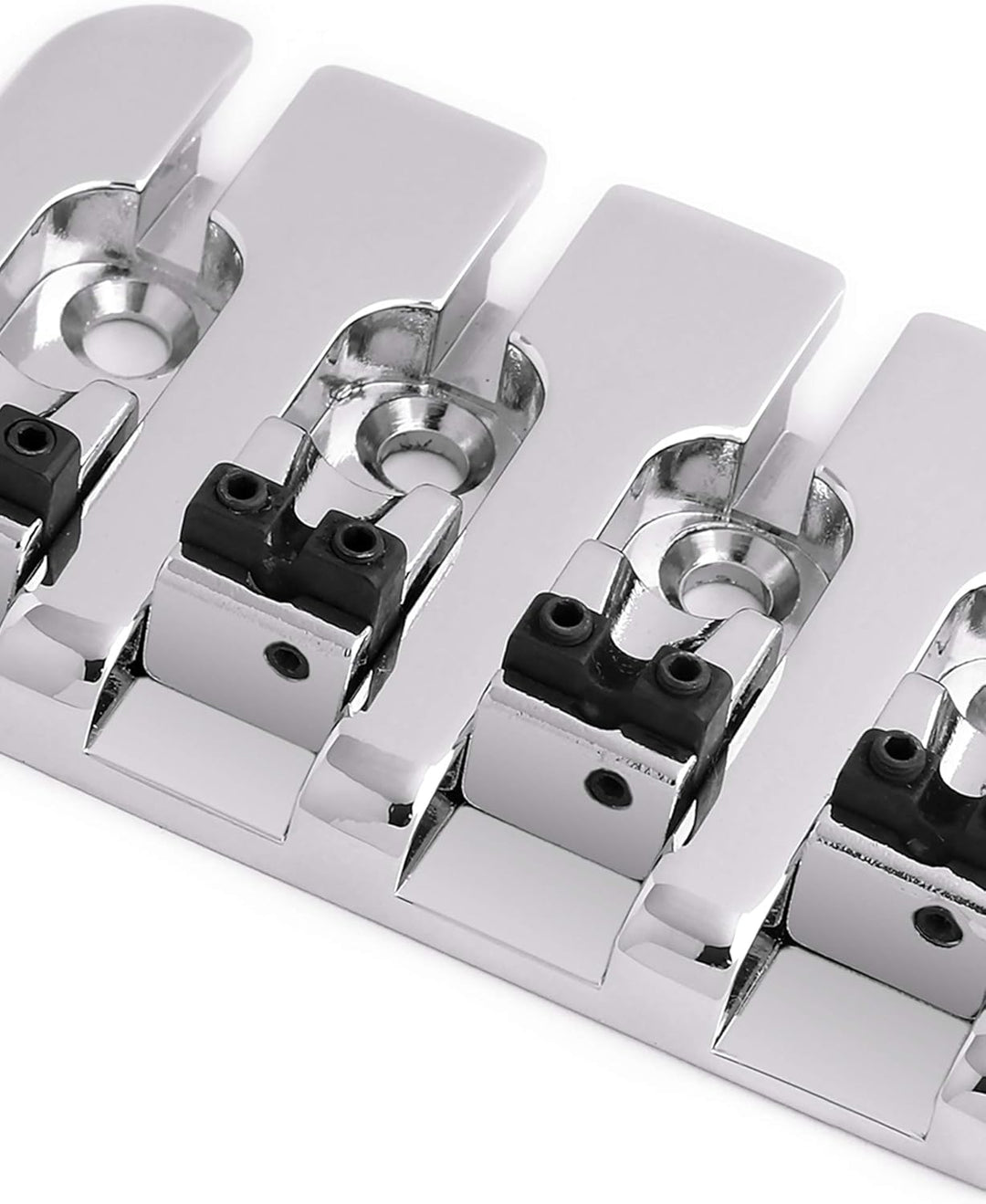 Rubatone 4-saitiger Bass-Steg, A-Stil, Top-Load-Saitenhalter mit Zink-Sättel für E-Jazz Bass P Bass