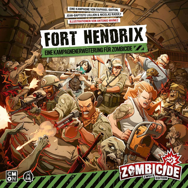 CMON | Zombicide 2. Edition – Fort Hendrix | Erweiterung | Kennerspiel | Dungeon Crawler | 1-6 Spiel