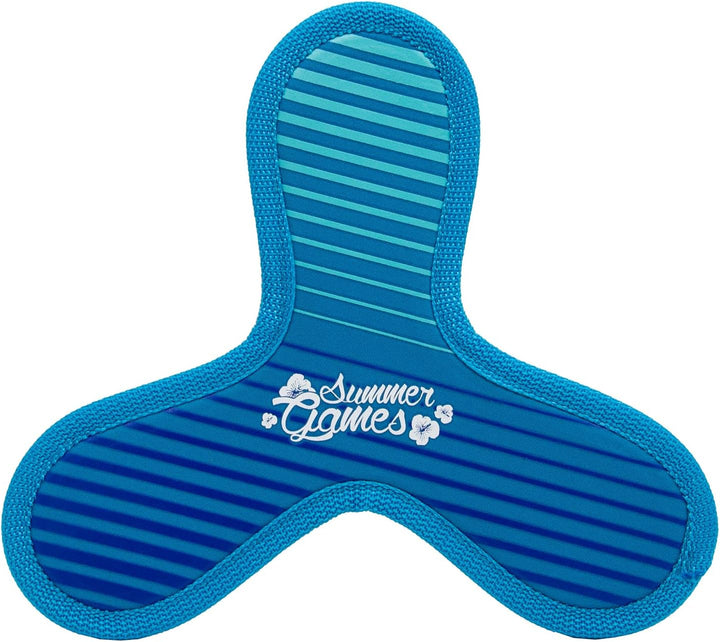 SUMMER GAMES Neopren-Triangle-Frisbee Set, 23 cm Durchmesser, Set 3 Stück, Dreieckig, für Strand und