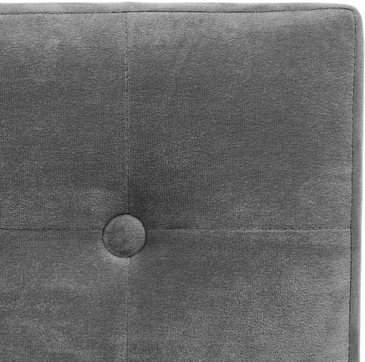 Pufffaltungseffekt samtgrau "Lysander", Grau