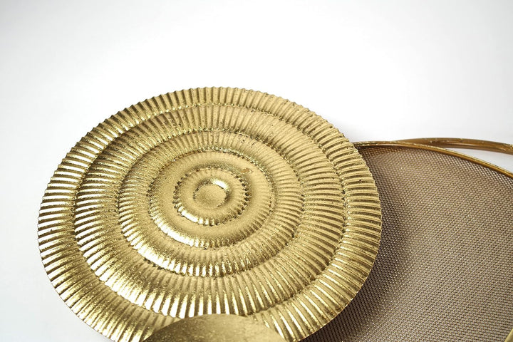 Kobolo Wandbild Wanddeko Metallbild 3D - GOLDEN - aus Metall in Gold