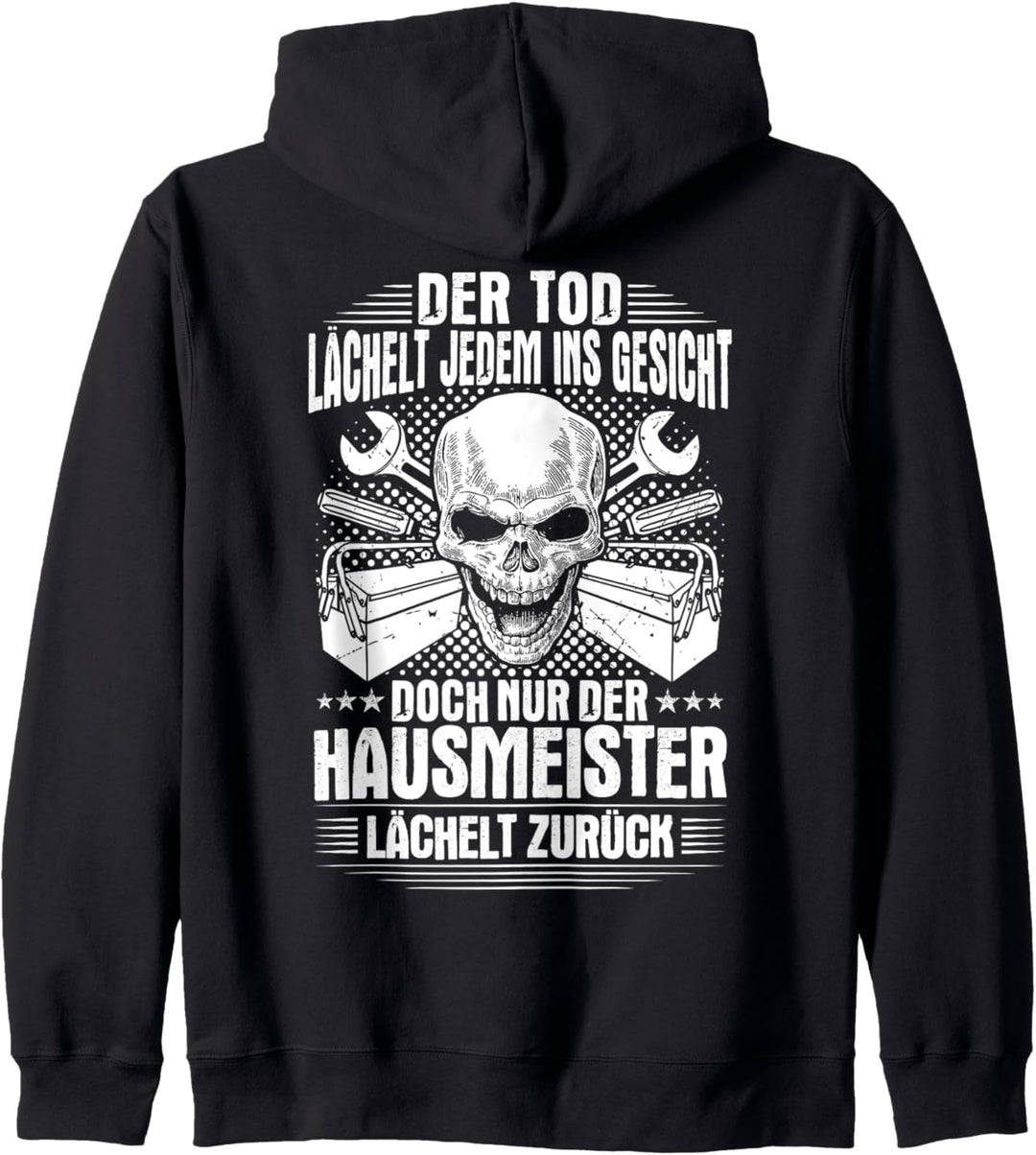 Lächeln Hausmeister Kapuzenjacke