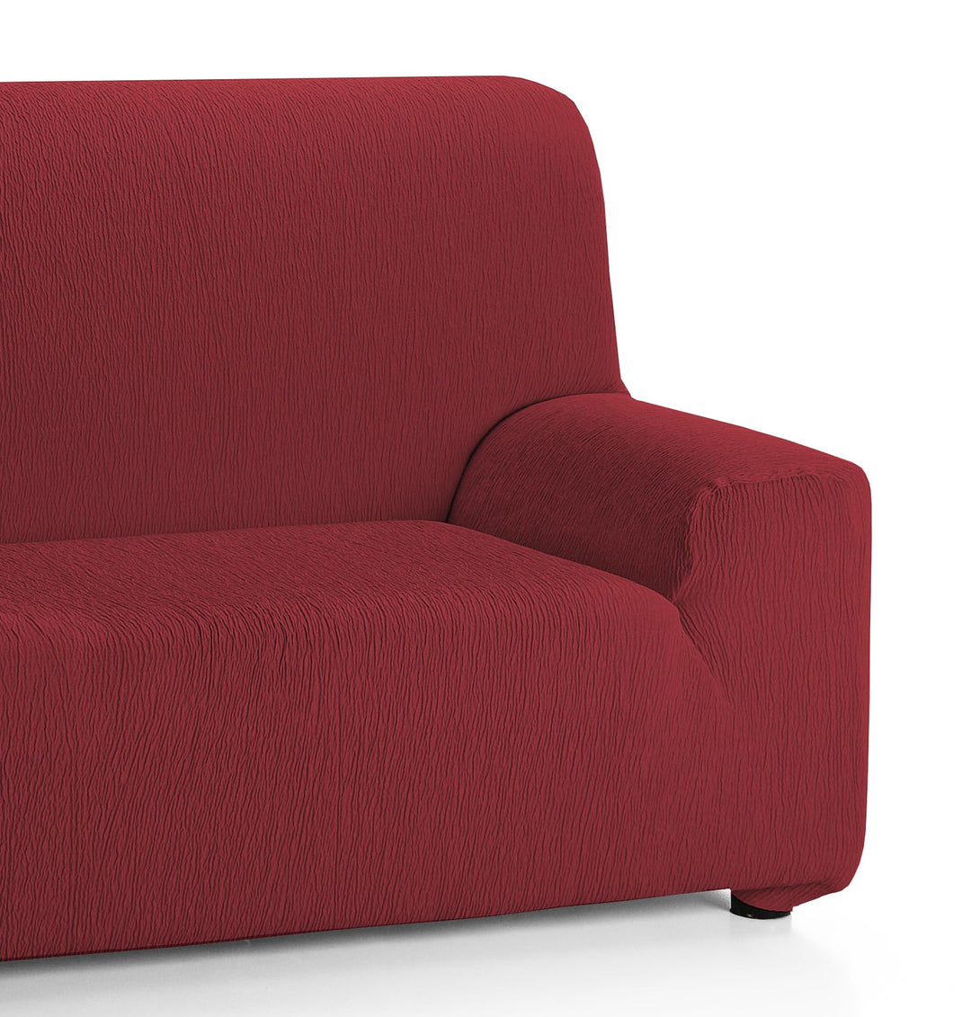 Martina Home Elastischer Sofabezug Modell Emilia 3 Plätze Burgunderrot 3 Sitzer Burgunderrot, 3 Sitz