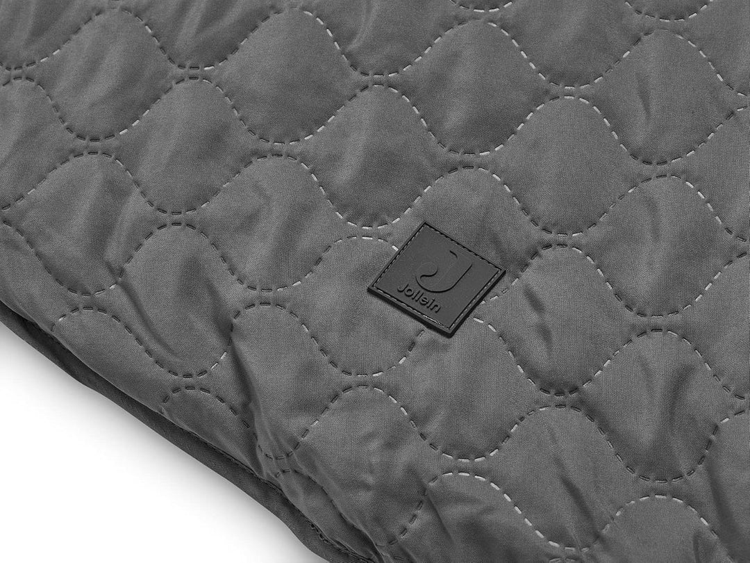 Jollein Kuscheldecke Baby Ø 110 cm - Storm Grey Grau, Grau