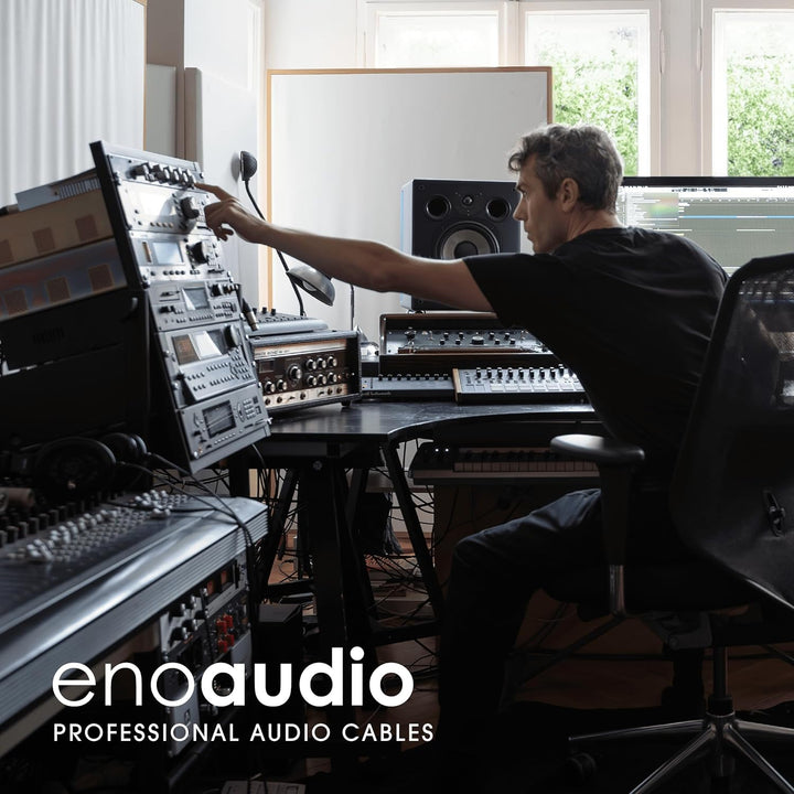 enoaudio Mogami 2534 Quad Stereo Paar (L,R) Audio Kabel | Neutrik Gold XLR female - XLR male | HiFi,