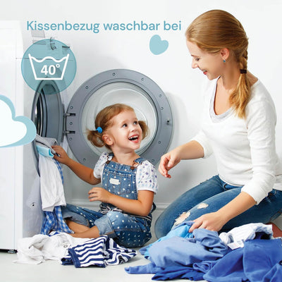 VITAPUR MemoDream Junior Kid's Kissen, Memory-Schaum, hypoallergen, weich, waschbar, Zertifiziert na