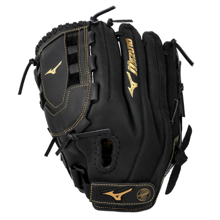 Mizuno Premier Slowpitch Softball-Handschuh-Serie Linke Hand Wurf 12,5 Zoll U-Netz mit Schottenkaro,