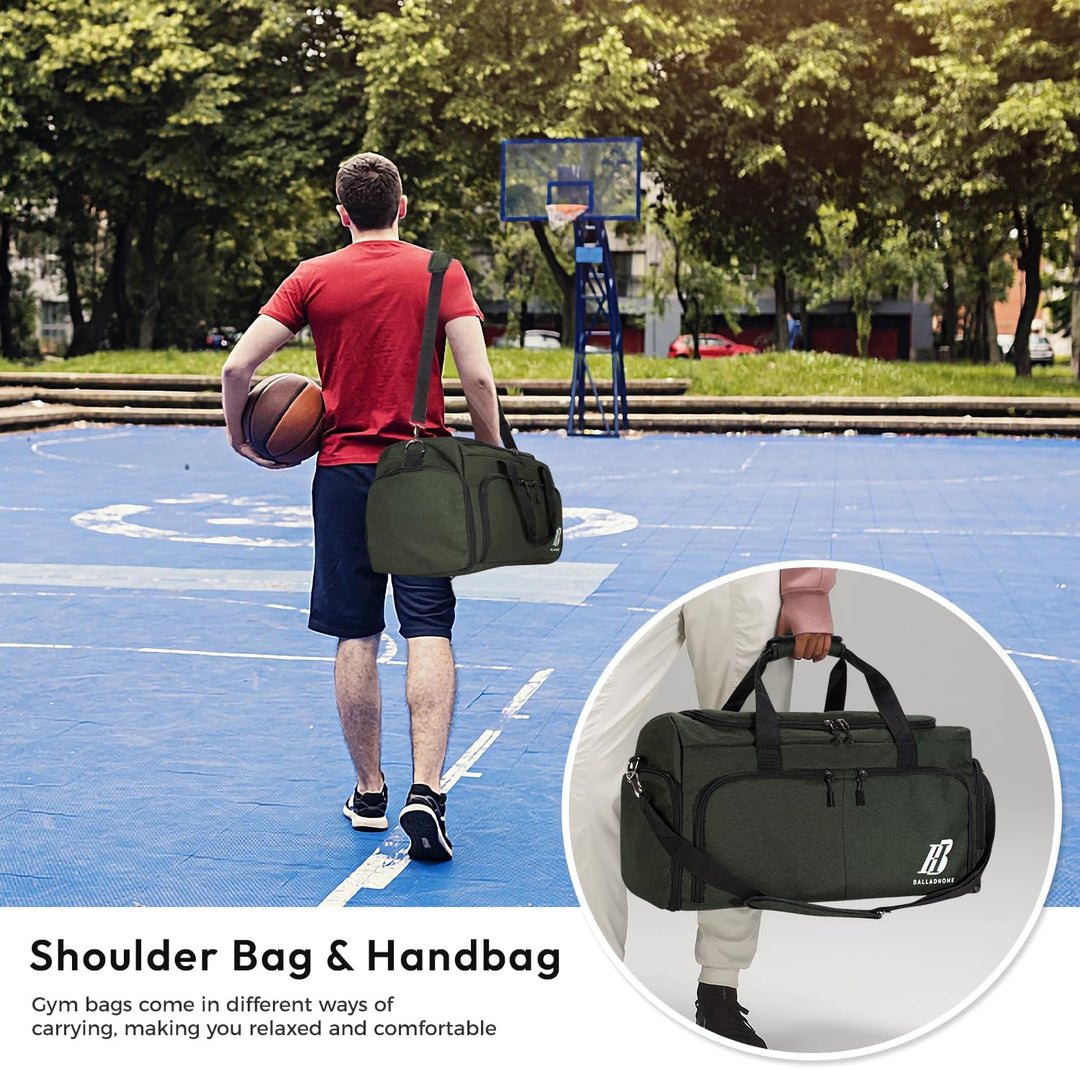 Sporttasche Reisetasche für Damen und Herren Trainingstasche Gym Bag mit Schuhfach und Nassfach Duff