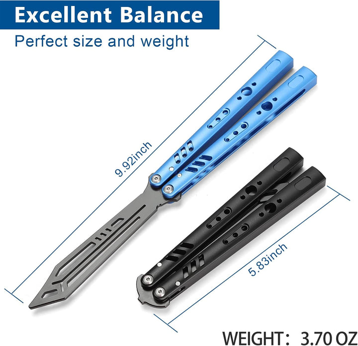 6061 Aluminium Integral Channel Handle Outdoor Survival Multitool, Gift for Men Women Blau, Blau