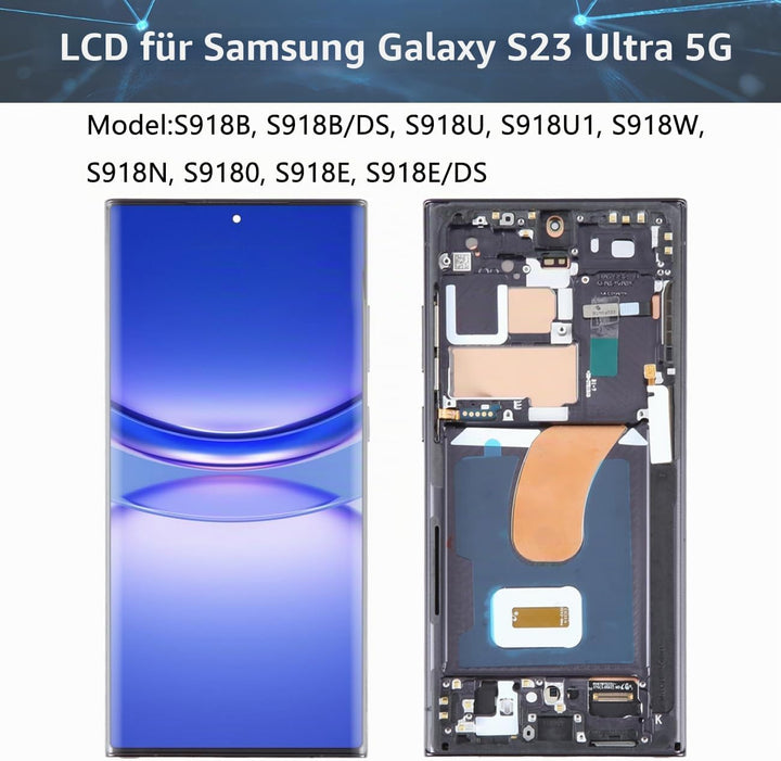 OLED Display für Samsung Galaxy S23 Ultra 5G S918B S918B/DS S918U S918U1 S918W LCD Display Bildschir
