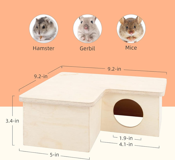 Niteangel Mehrkammer Hamsterhaus Labyrinth - Mehrzimmer-Verstecke und Tunnel-Erkundungsspielzeug für