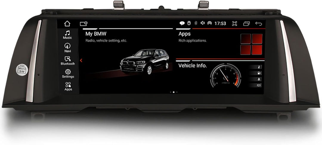 Erisin 10.25 Zoll 4GB + 64GB Android 11.0 Autoradio mit GPS Navi für BMW 5er F10 F11 CIC System Unte