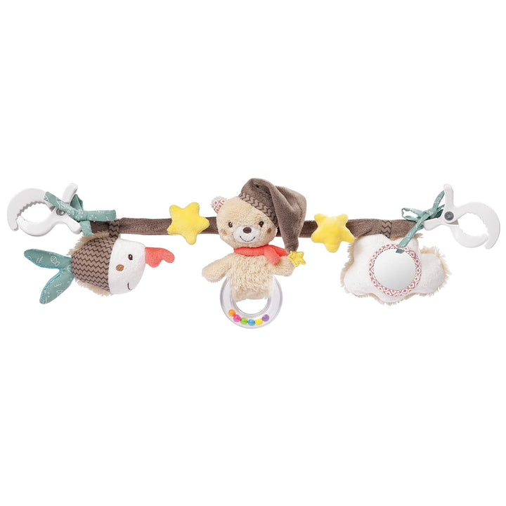 Fehn Kinderwagenkette Spielzeug Bruno – Baby Mobile Kette mit niedlichen Figuren zum Aufhängen an Ki