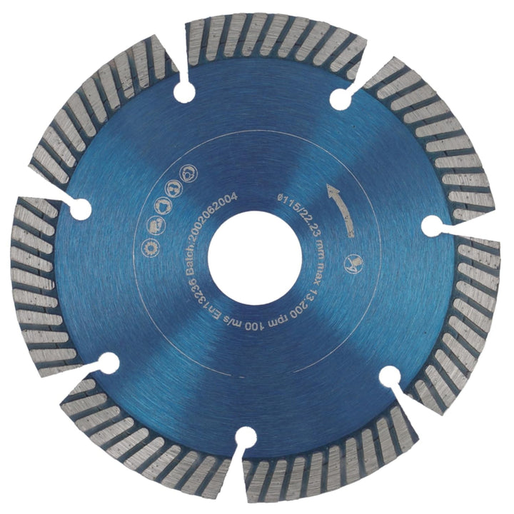 PRODIAMANT Fastcut Highspeed Diamant-Trennscheibe 115 mm x 22,23 mm für sehr harte Baustoffe wie Kal