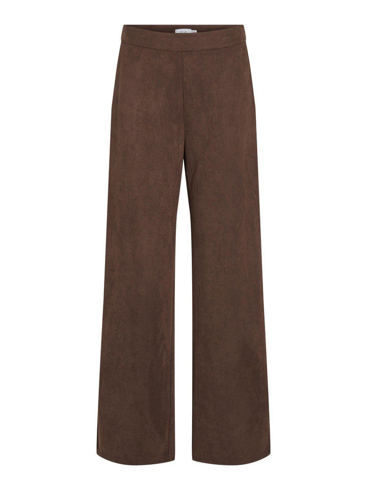 Vila Damen Visudas Rw Wide Pants-Noos Stoffhose, Shaved Chocolate