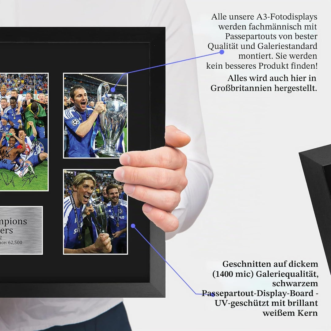 HWC Trading FR A3 Winners 2012 Gedruckte Erinnerungsstücke Signiert Autogramm Foto Display Für Fussb