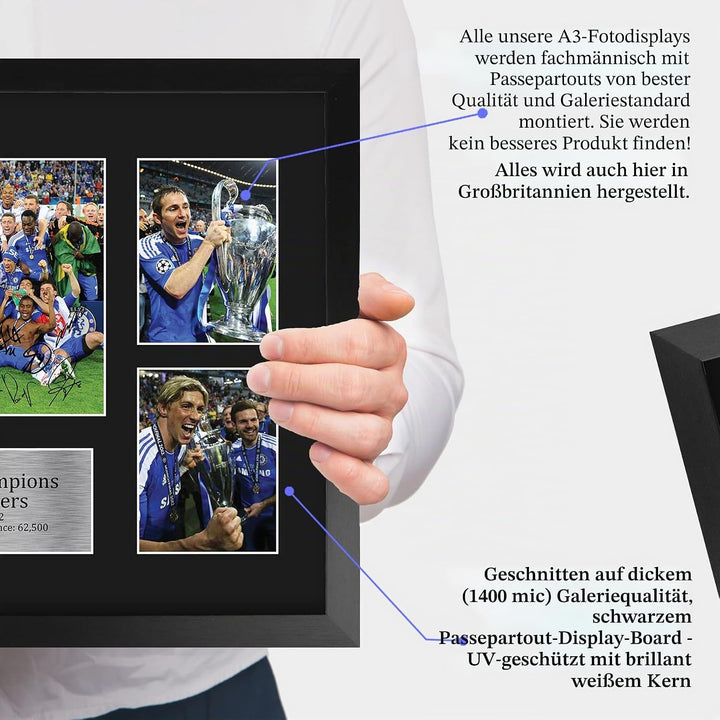 HWC Trading FR A3 Winners 2012 Gedruckte Erinnerungsstücke Signiert Autogramm Foto Display Für Fussb