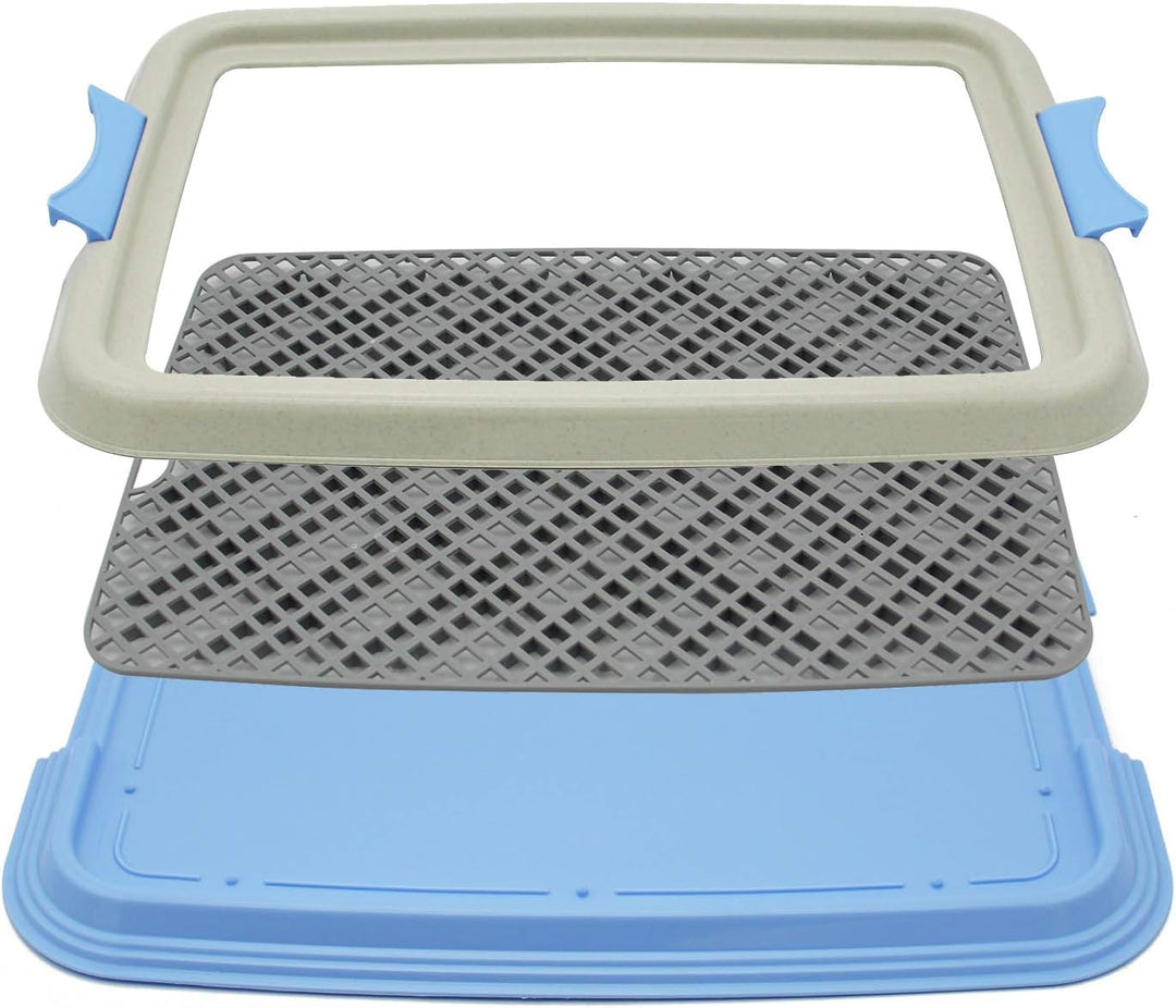BPS Toilette für Haustiere, Hundeklo, Kunststoff, 2 Grössen M/L, Farbe zufällig M: 49 x 36 x 3 cm, M