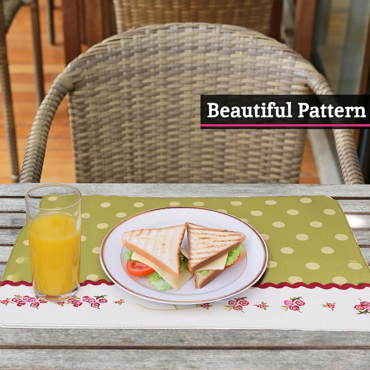 Premier Rose Cottage Tischsets, 4er Set, 100% Baumwolle, Tischset
