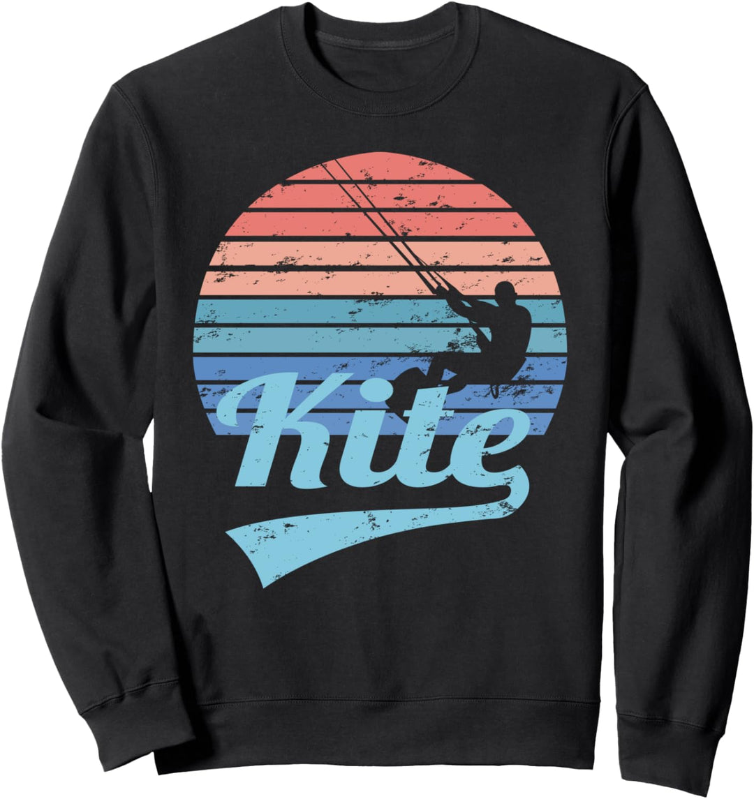 KITE Kitesurfing Kiteboarding Kitesurfen Surf Vintage Retro Sweatshirt