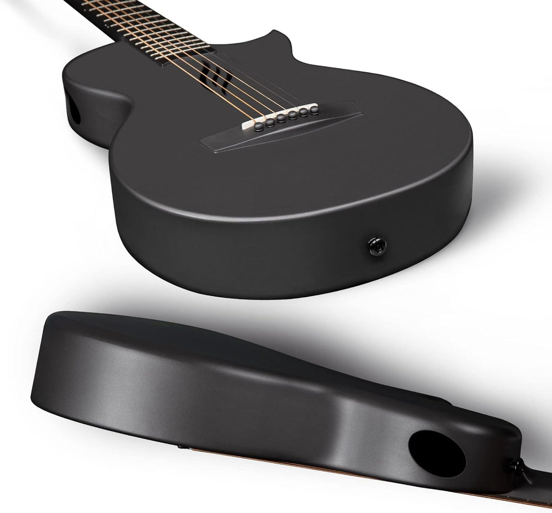 Enya Nova Go Akustikgitarre aus Kohlefaser, 1/2-Grösse, Anfänger Gitarre für Erwachsene, Reisen, Aku