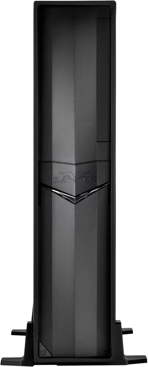 Silverstone SST-RVZ02B-W - Raven Mini-ITX schmales Gaming Computer Gehäuse mit Fenster, schwarz