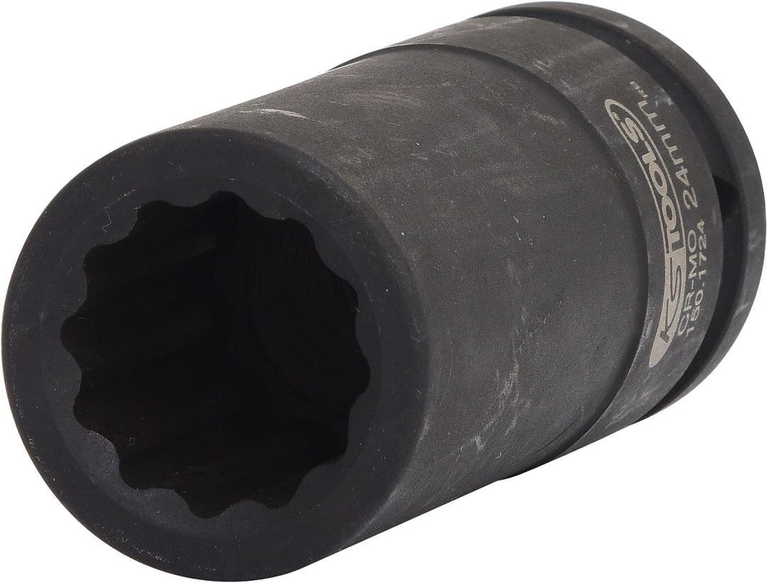 KS Tools 150.1724 3/4" 12-Kant-Antriebswellen-Kraftstecknuss, lang, 24mm