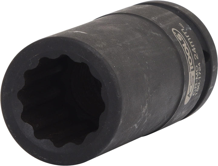 KS Tools 150.1724 3/4" 12-Kant-Antriebswellen-Kraftstecknuss, lang, 24mm