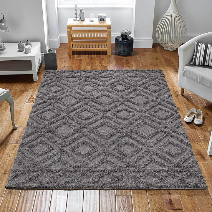 SANAT Wohnzimmer Teppich - Luxus Shaggy Nicht-schuppend Teppich, Wohnzimmer Schlafzimmer Esszimmer E