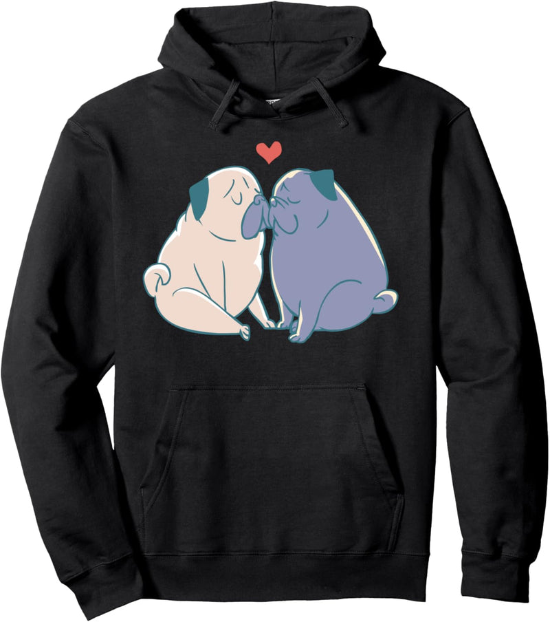 Pugs and Kisses Pullover Hoodie