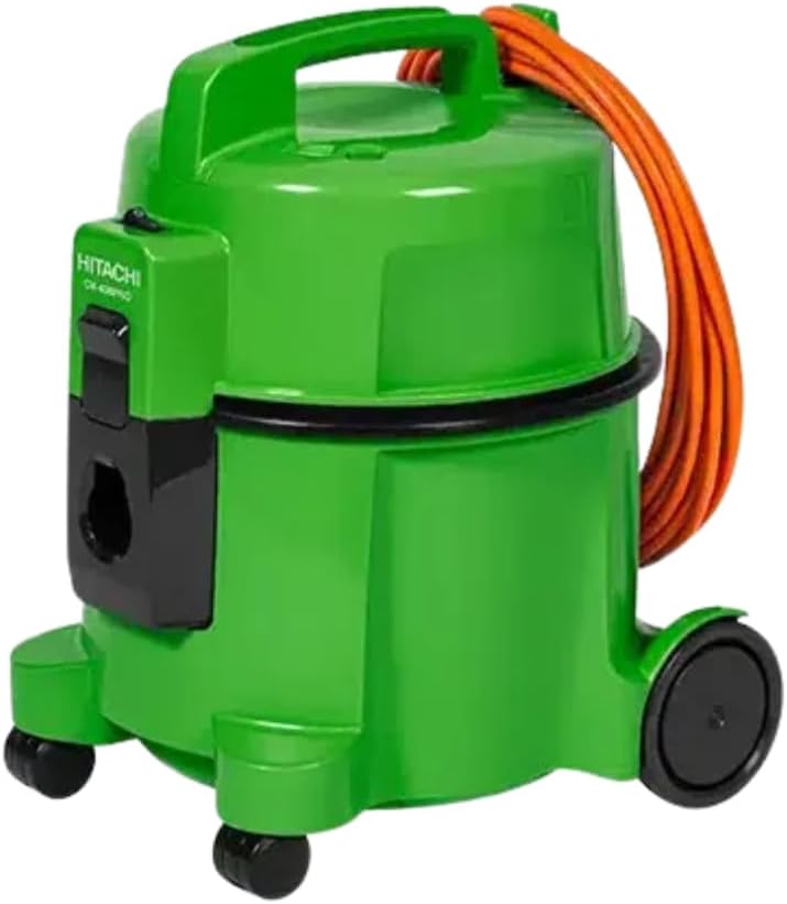 Hitachi CV-400 PRO Beutelloser Staubsauger Grün mit HEPA-Filter, Inkl. Zubehör