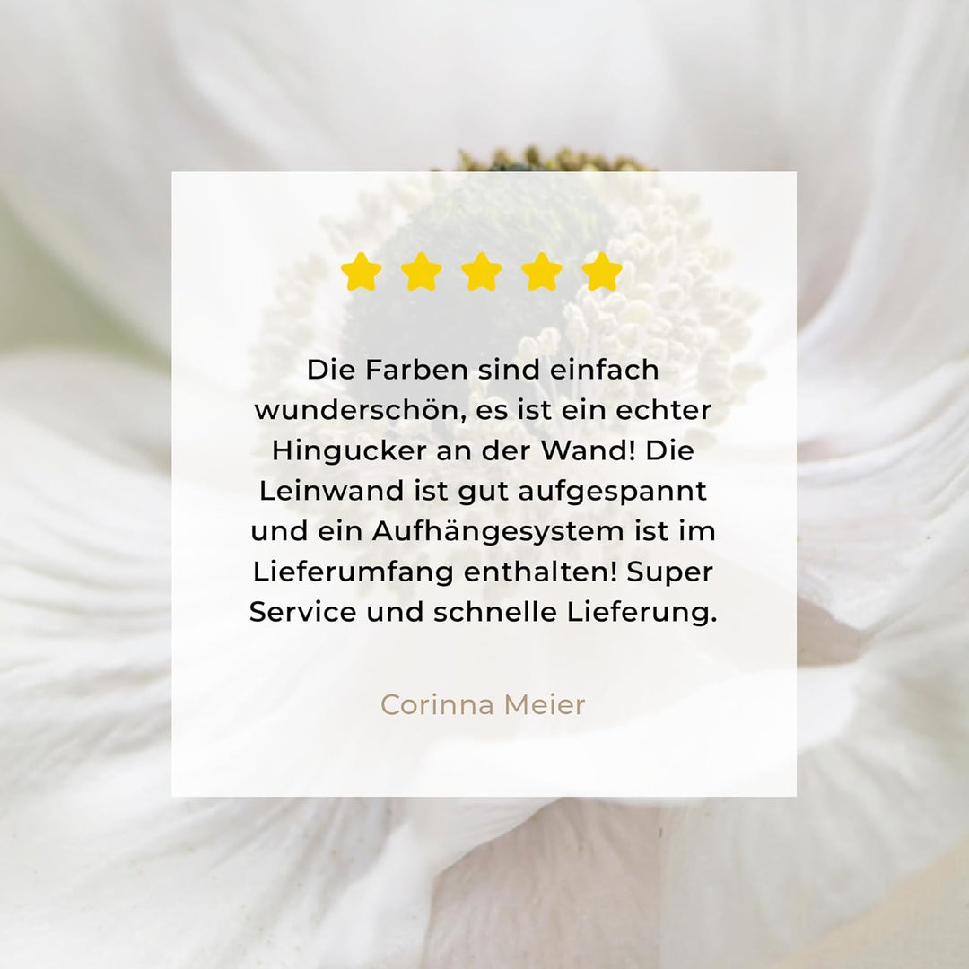 MuchoWow© Wandbilder Gross 120x80 cm XXL Wohnzimmer Wanddeko Blumen Leinwandbild Schlafzimmer Zimmer