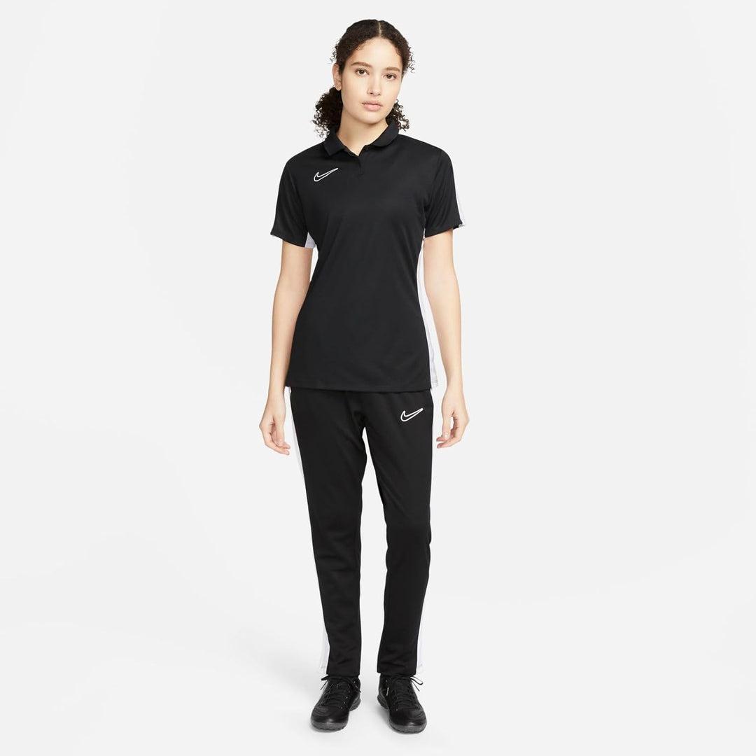 Nike Damen W Nk Df Acd23 Polo Ss Short-Sleeve Polo, Black/White/White