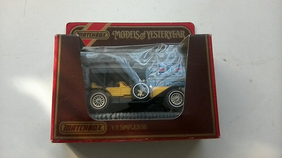 Matchbox Models Of Yesteryear Model Car Y-9 - 1912 Simplex - Green