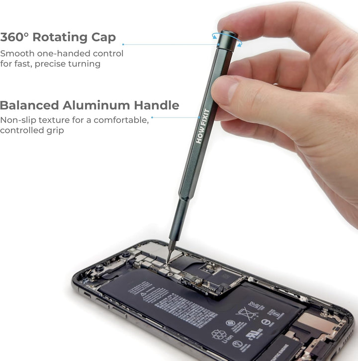 HowFixit PRO 48 Bit Schraubendreher Set für Elektronik, Smartphone, iPhone, Laptop, Macbook, PC, Spi