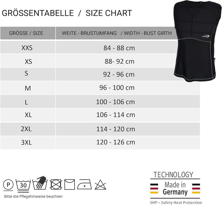 E.COOLINE Powercool SX3 Kühlshirt ärmellos | kühlendes Shirt für Erwachsene | Klimaanlage zum Anzieh
